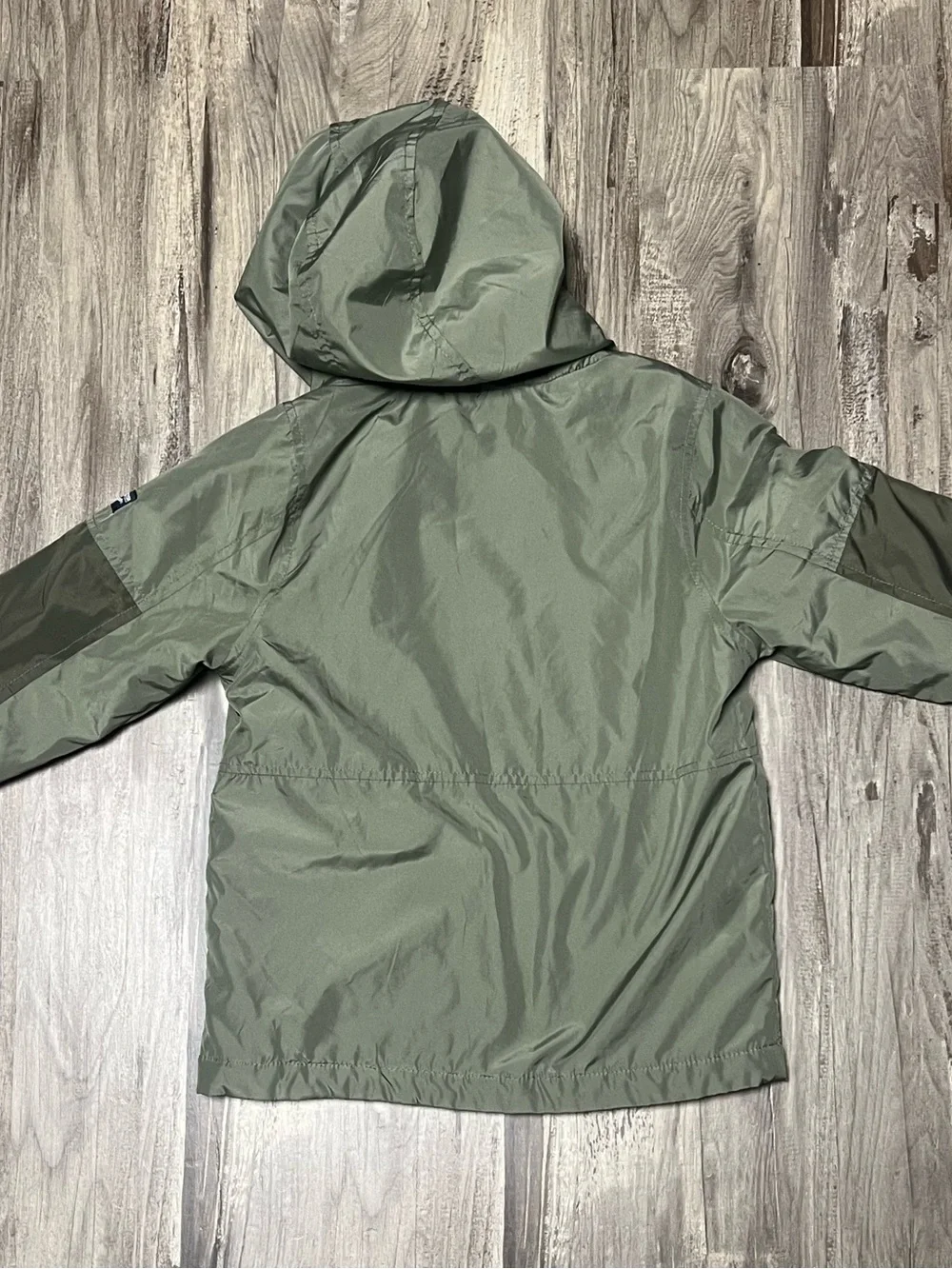 OshKosh B'gosh Olive Green Hooded Kids Fleece Lined Utility Jacket